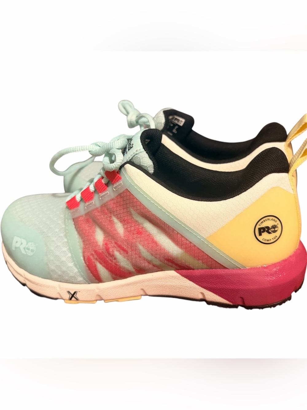 Timberland PRO Women's Mint, Pink & Yellow Athletic Shoes